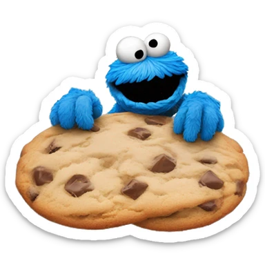 Cookie Monster in Los Angeles  sticker
