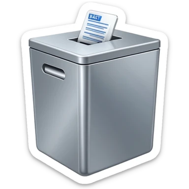 Caja de votos moderna  sticker