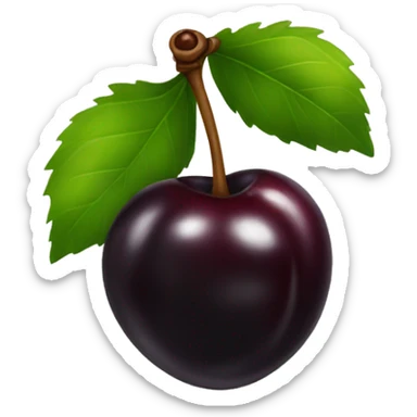 Black cherries sticker