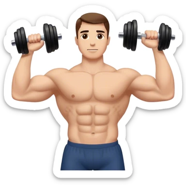 anterior deltoid dumbbell raise sticker