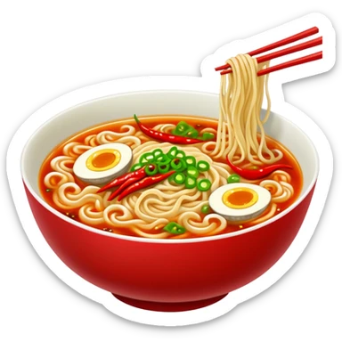 Spicy ramen sticker