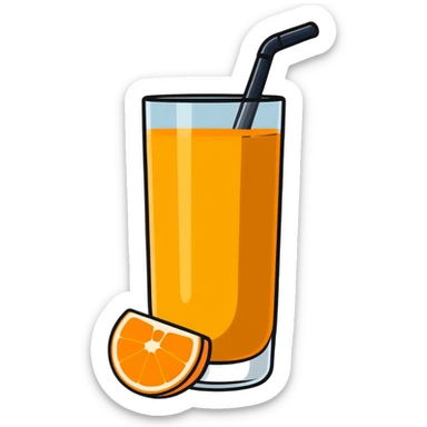 double stuffed orange juice sticker