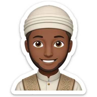 cool Muslim man sticker