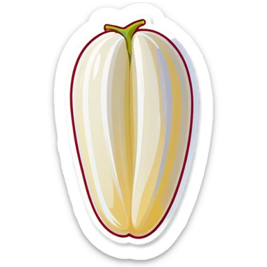 White kidney bean sticker