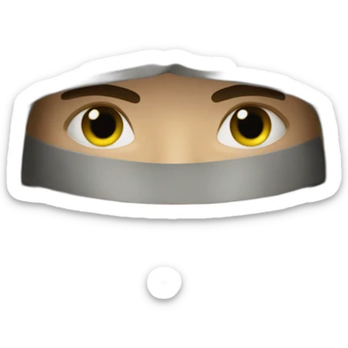 medieval assassin, face hidden sticker