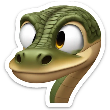 Cobra that does track and field  sticker