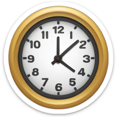 clock say 45 minutes sticker