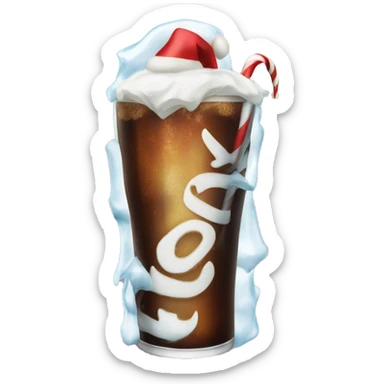 Ice cold Christmas Vanilla Coke  sticker