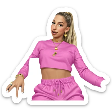 girl with jewelry by car sticker