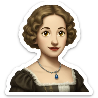 the portrait of Mathilde of Leon sticker