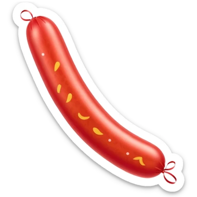 balloon sausage  sticker
