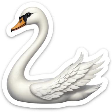 Swan emoji sticker