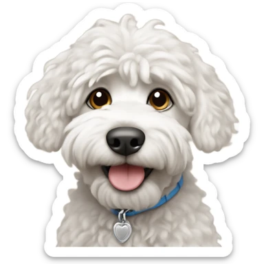 berniedoodle dog ￼ sticker