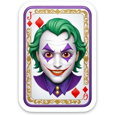 joker's card sticker