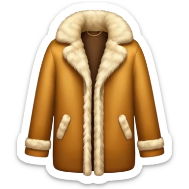 A luxurious fur coat sticker
