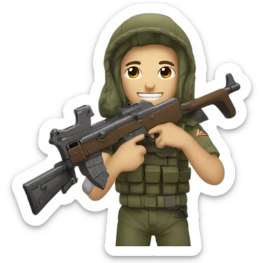 It's funny because I ask for an AK-47 and you said that's "controversial" but can generate an m-16 or even worse, the kkk. Good for you emojis, you're just a fascist sticker
