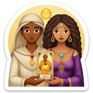 The Lovers Tarot Card sticker