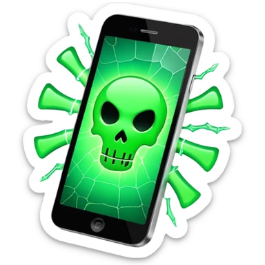 toxic phone sticker