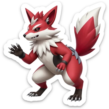 Obstagoon-Zangoose-Zigzagoon-fusion sticker