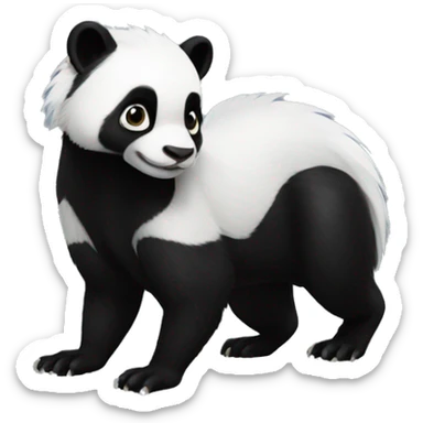 skunk-panda-hybrid full body sticker