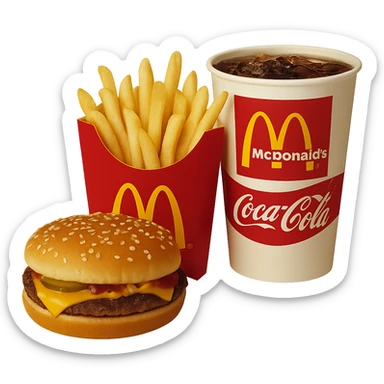 1990’s McDonald’s meal sticker