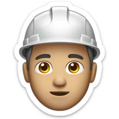 Work man defying face sticker