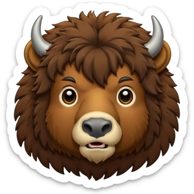 american bison sticker