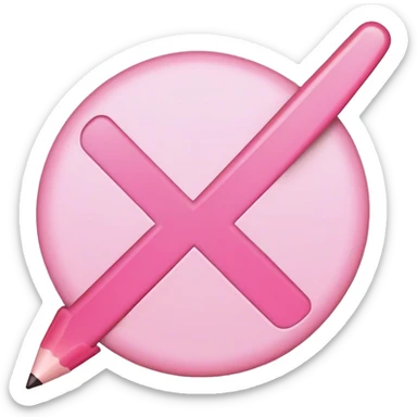 Light pink check mark,tick sticker