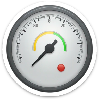 A circular gauge for electricity sticker