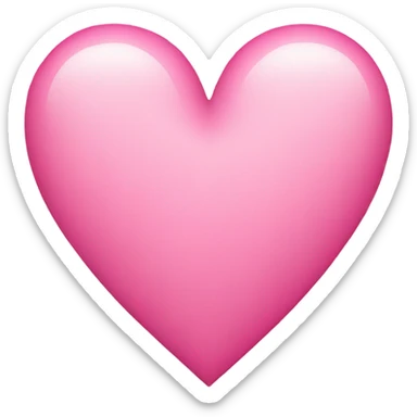 pink heart sticker