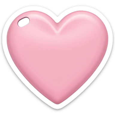 Baby Pink iPhone heart sticker