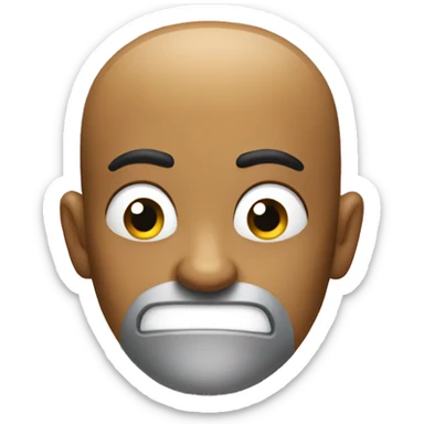 Knocked emoji sticker