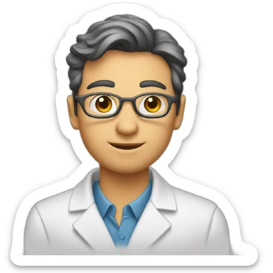 a biotecnologist obsessed with DNA sticker