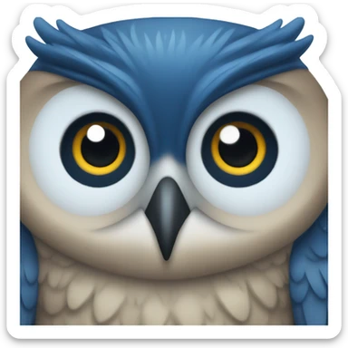 Blue Owl sticker