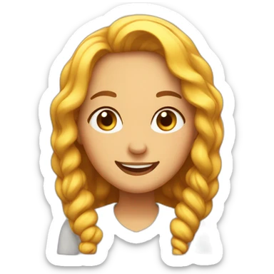 madeleine souriante  sticker