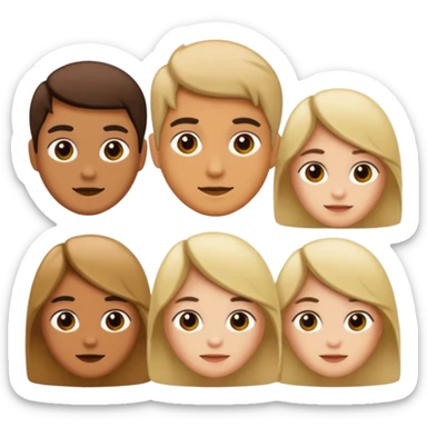 Mixe des emoji 🤷🏼7️⃣6️⃣ sticker