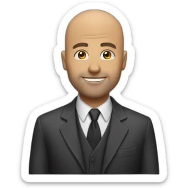 Best bald boss ever sticker