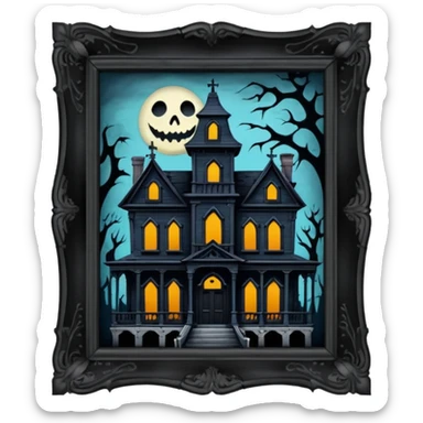 haunted mansion sticker
