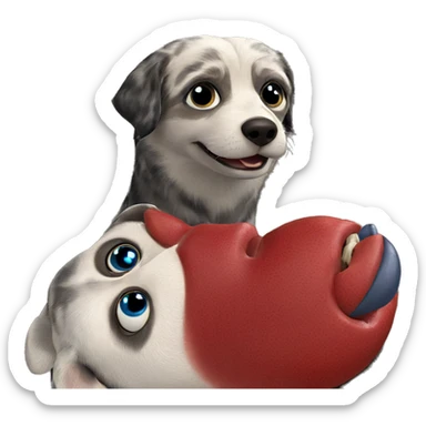 delicious meal for animals sticker