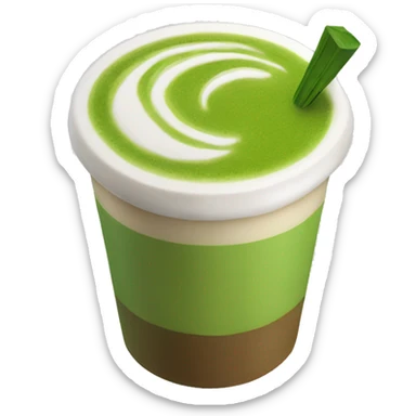 Matcha Latte  sticker