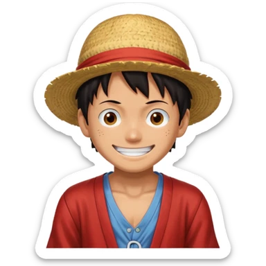 Luffy from one piece sticker
