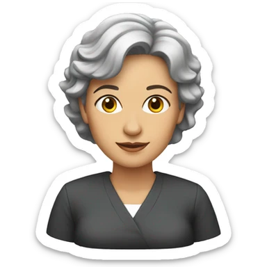 mujer 40 años profesora de historia sticker