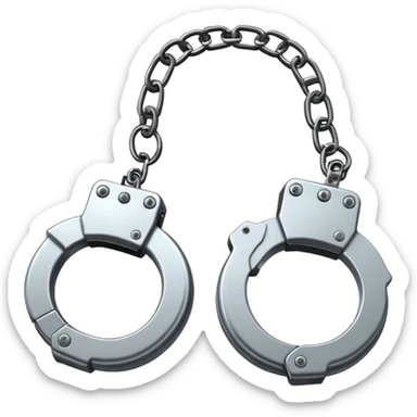 handcuffs simple sticker