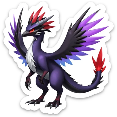 Shiny Dark Nargacuga-Silvally-Noivern-Hybrid (Full body) sticker