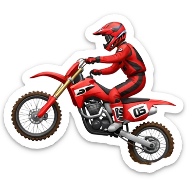une  moto cross qui vole sticker