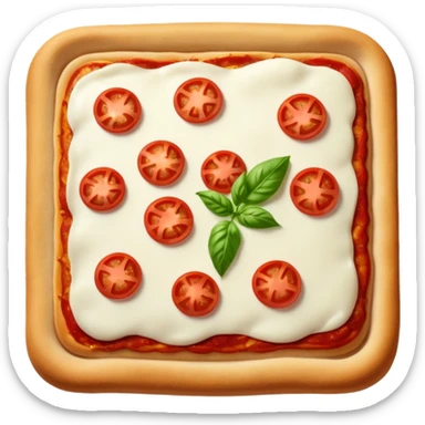 Pizza carre no meat sticker