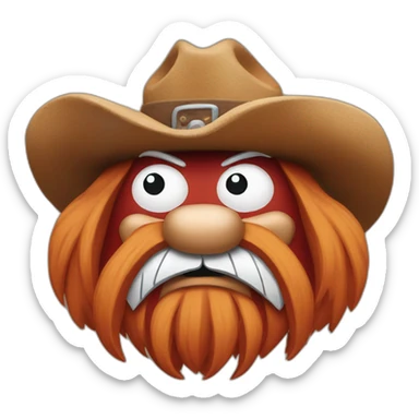 Yosemite sam sticker