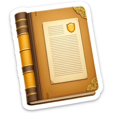 column with an open book in front sticker