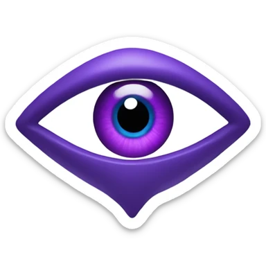 evil eye that's purple sticker
