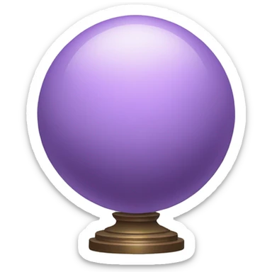 lilac-colored orb sticker